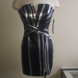 Blue and Grey Sequin dress size Medium